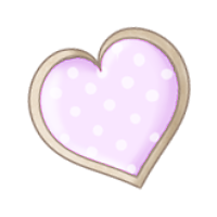 Heart Cookie with Purple Icing