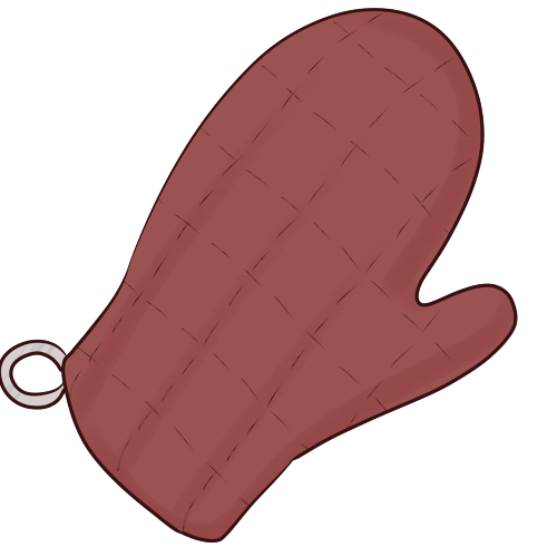 Oven Mitt - Red